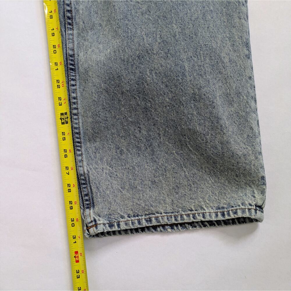 Motel Denim Jeans Womens W 28 L 34 Blue Wide Leg 100% Cotton Low Rise Rigid - Picture 8 of 11